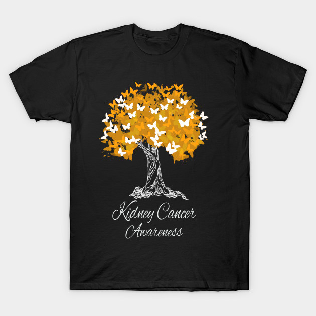 Kidney Cancer Awareness T-Shirt Warrior Tree Hope Gifts by Aliaksandr